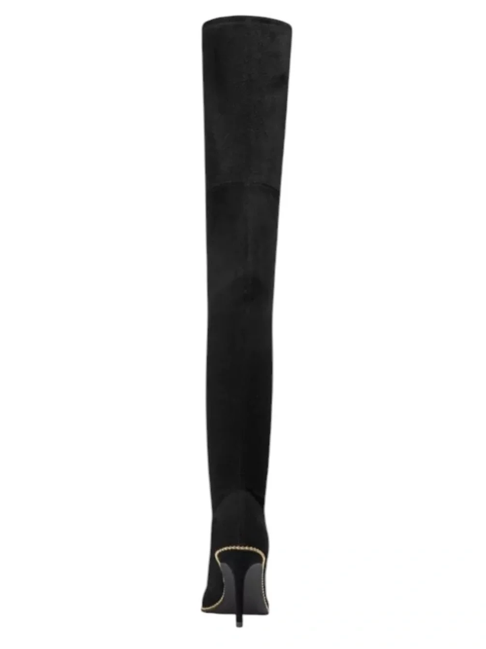 Coach Women’s Thigh High Wyonna Stretchy Boot with Gold Beadchain Size 10